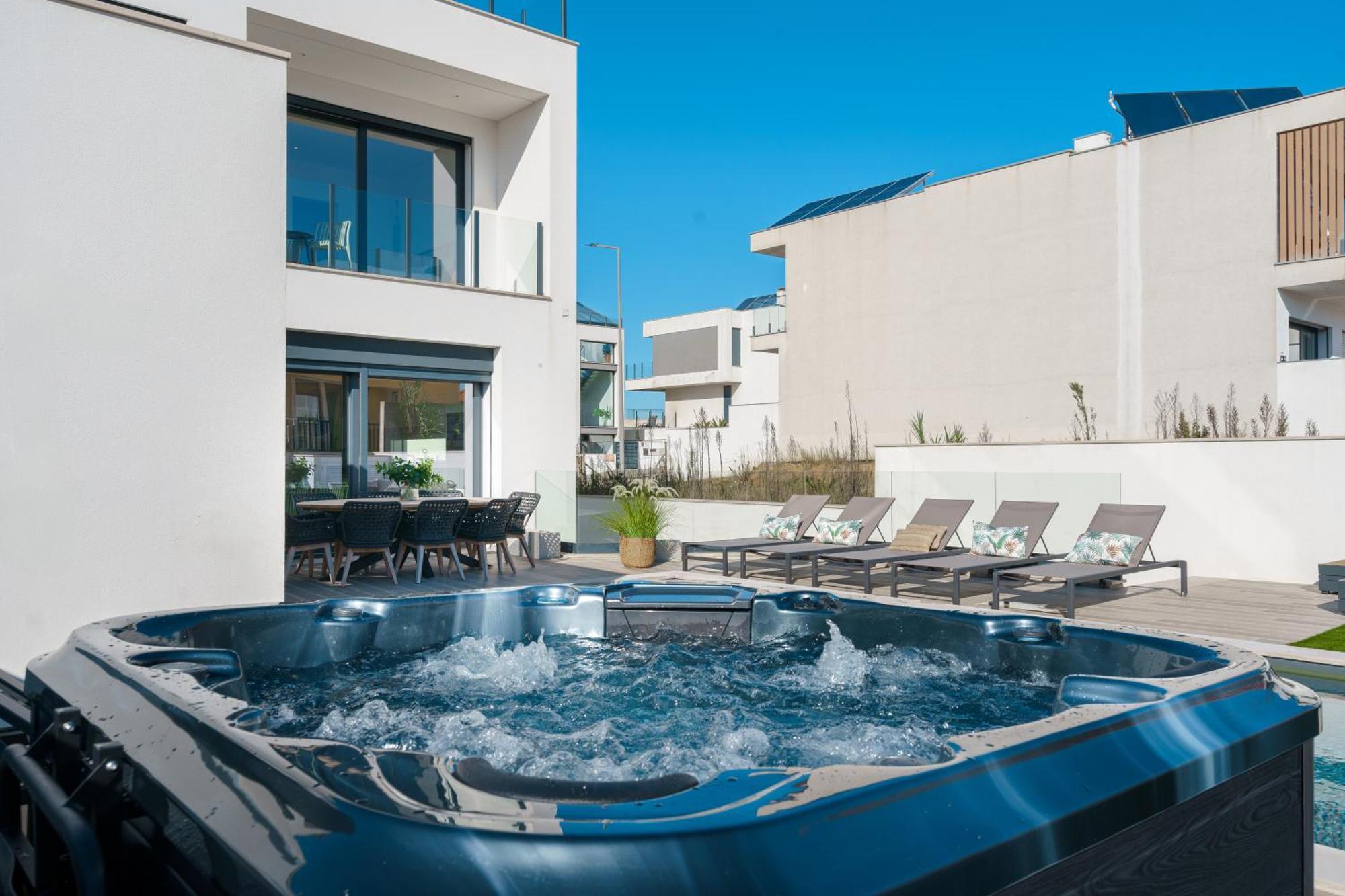 Paradise Villa, Luxury Villa Near The Beach Ribamar  Buitenkant foto