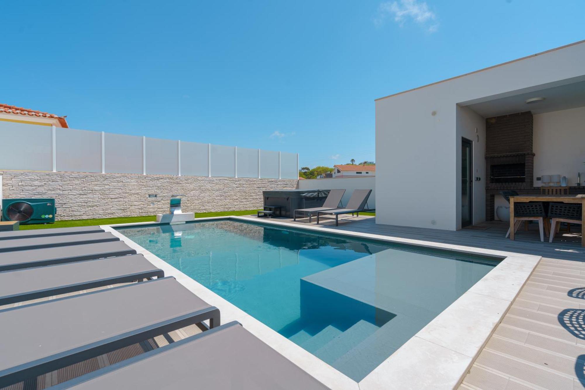 Paradise Villa, Luxury Villa Near The Beach Ribamar  Buitenkant foto